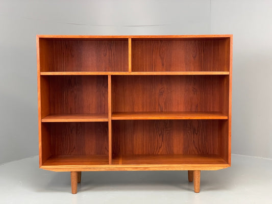 Vintage 1970s Teak Bookcase Record Storage Danish Mid Century EB11806 MWOO0
