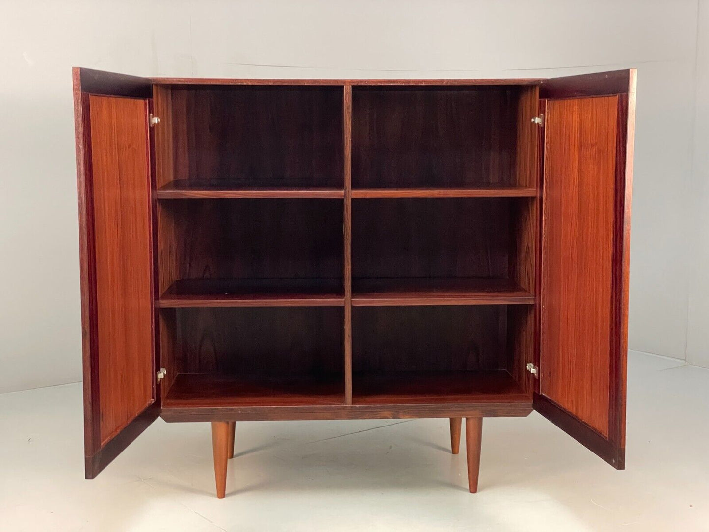 Vintage Danish Double Door Cabinet Adjustable Shelves EB8091 MWOO - UKDK FURNITURE