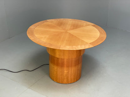 Circular Maple Coffee Table Height Adjustable Art Deco Themed Modern EB9439 MWOO - UKDK FURNITURE