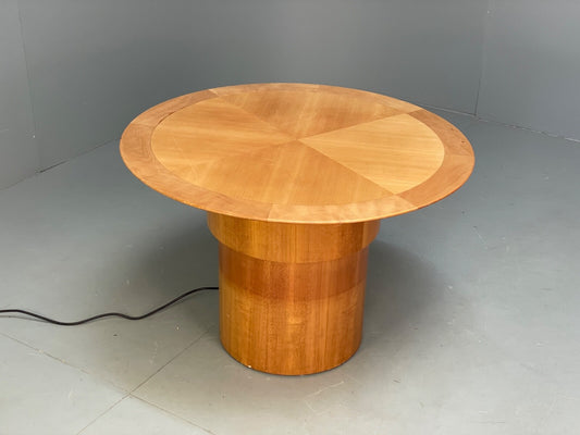 Circular Maple Coffee Table Height Adjustable Art Deco Themed Modern EB9439 MWOO - UKDK FURNITURE