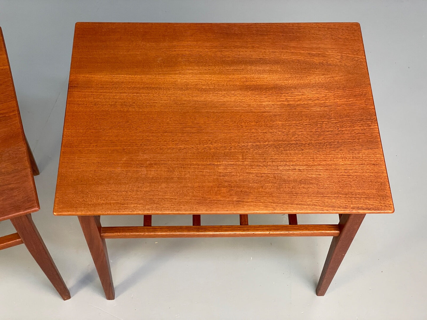 Vintage Solid Teak Bedside Tables Danish 1960s Mid Century EB9825 MWOO - UKDK FURNITURE