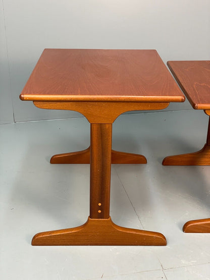 Vintage Teak Nesting Tables Retro 1980s EB8405 MWOO - UKDK FURNITURE