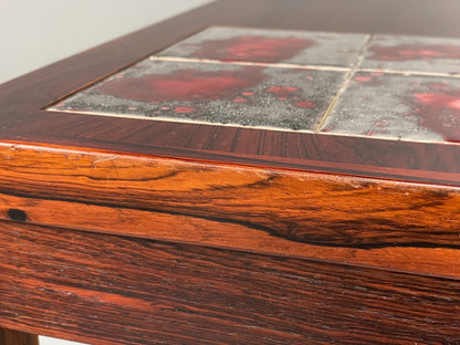 Vintage Square Coffee Table - Tile topped 1960s Danish Mid Century EB10872 MWOO8