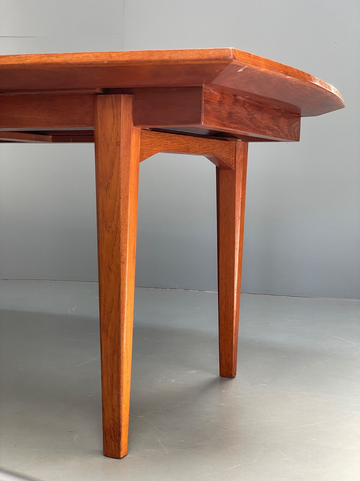 Vintage Gordon Russell Dining Table Extending Walnut & Teak 1960s EB9517 MWOO - UKDK FURNITURE