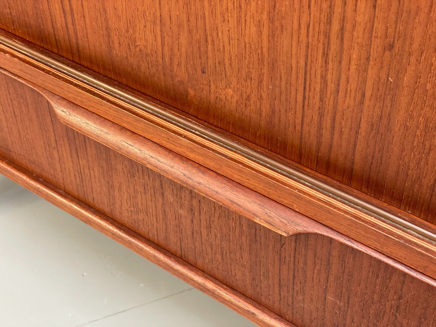 Vintage 1950s Danish Teak Highboard With Shelving Drawers EB8802 MWOO - UKDK FURNITURE