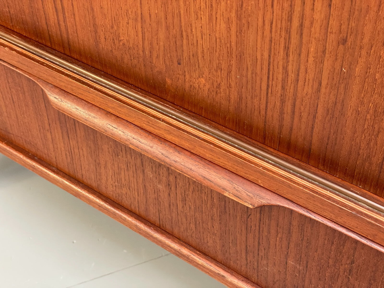 Vintage 1950s Danish Teak Highboard With Shelving Drawers EB8802 MWOO - UKDK FURNITURE