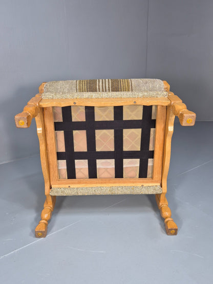 Vintage Danish Kjaernulf Style Oak and Wool Lounge Chair 1970s EB9714 MNOR - UKDK FURNITURE