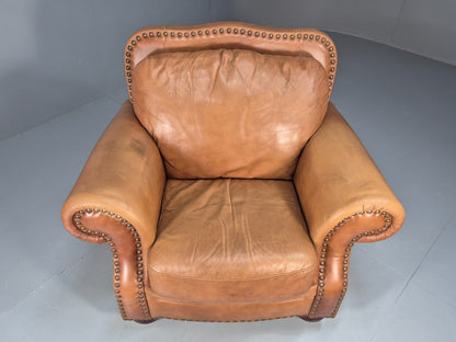 Vintage Leather Club Chair 1980s Danish Retro EB9642 VLEA - UKDK FURNITURE