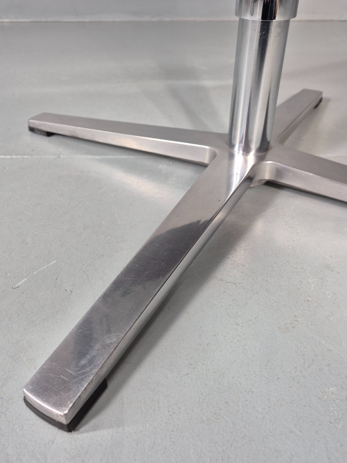 Leather Office Swivel Chair Dark Green Chrome Brunner Tempus Modern EB11713 MSWI10