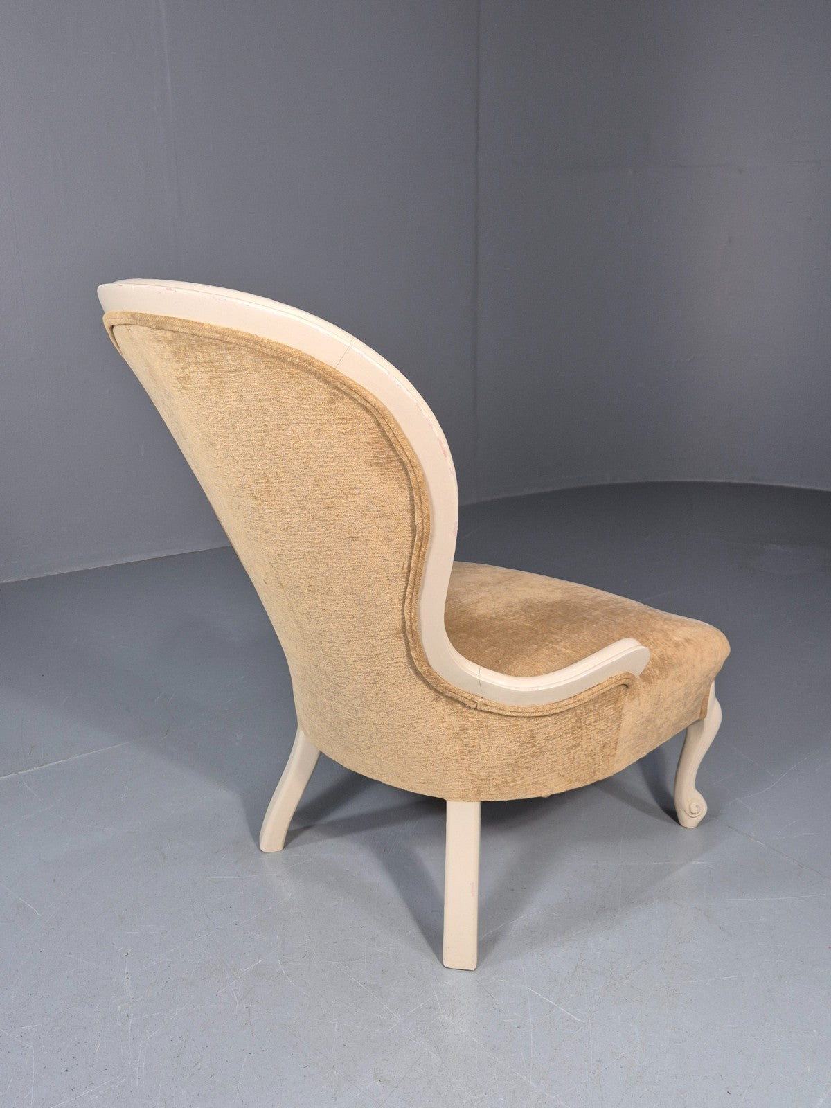 Antique Balloon Back Saloon Chair Victorian Nursing Chair  EB11221 VCLO9