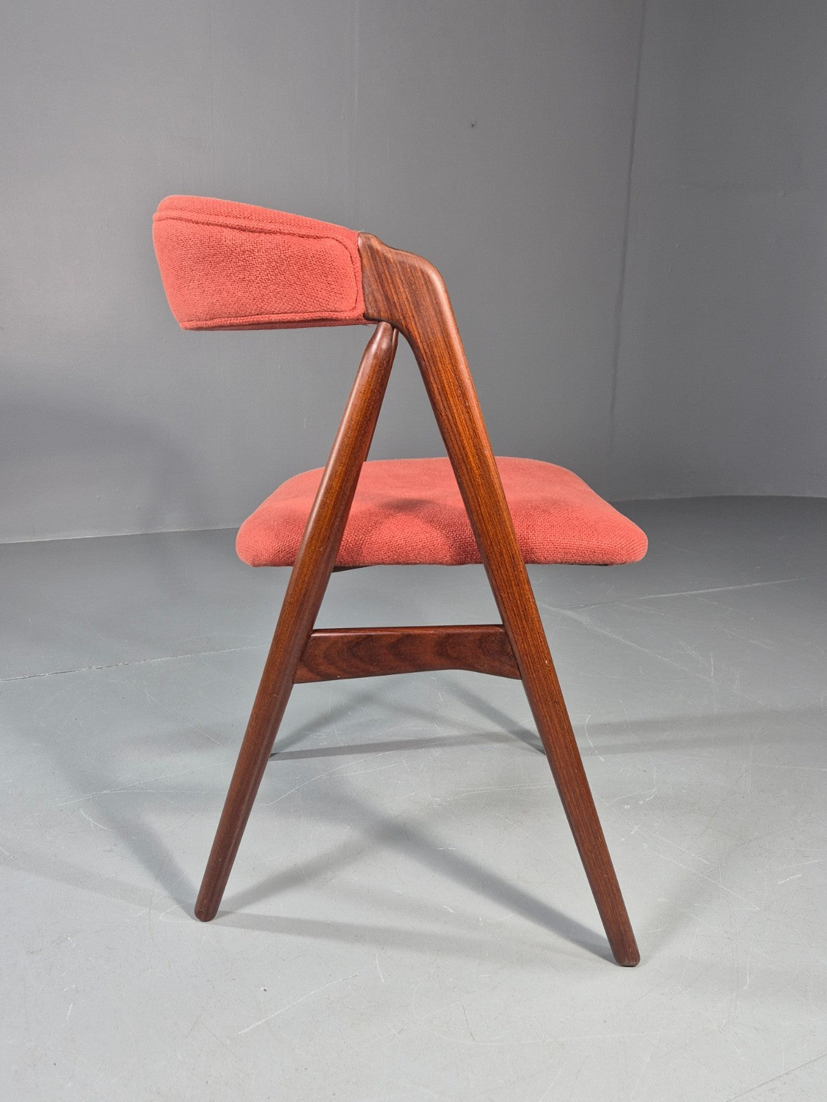 Vintage Thomas Harlev Chair New Upholstery 1960s Danish Teak EB11260 MDIN6