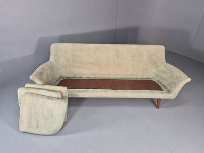 Three Seat Midcentury Sofa 1960s Sweden Teak Legs Retro EB11081 M3SS8