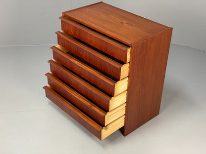 Vintage Chest Of Drawers Teak 1960s Danish Retro Storage MCM EB10868 MWOO3