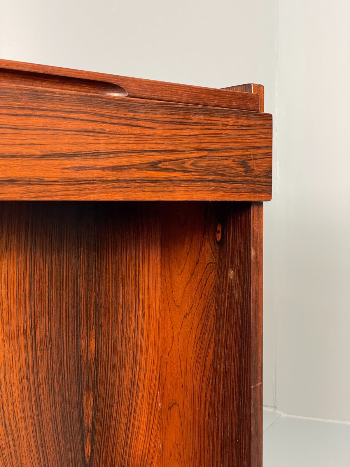 Vintage Compact Dressing Table 1970s Danish Retro Mirrored Storage EB10837 MWOO7