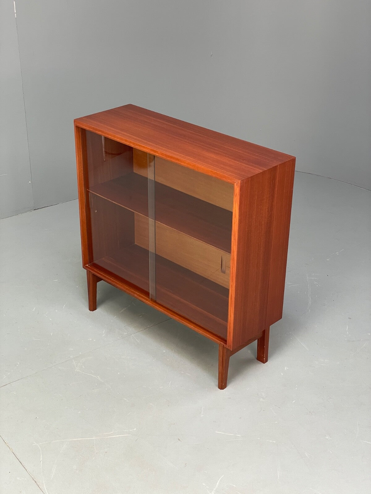 Vintage Teak Glazed Bookcase By Beaver & Tapley EB9503 MWOO - UKDK FURNITURE