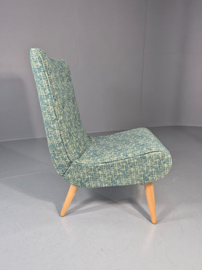 Vintage Swedish Retro Chair Newly Upholstered Hobby Chair Drawer EB11084 MNOR8