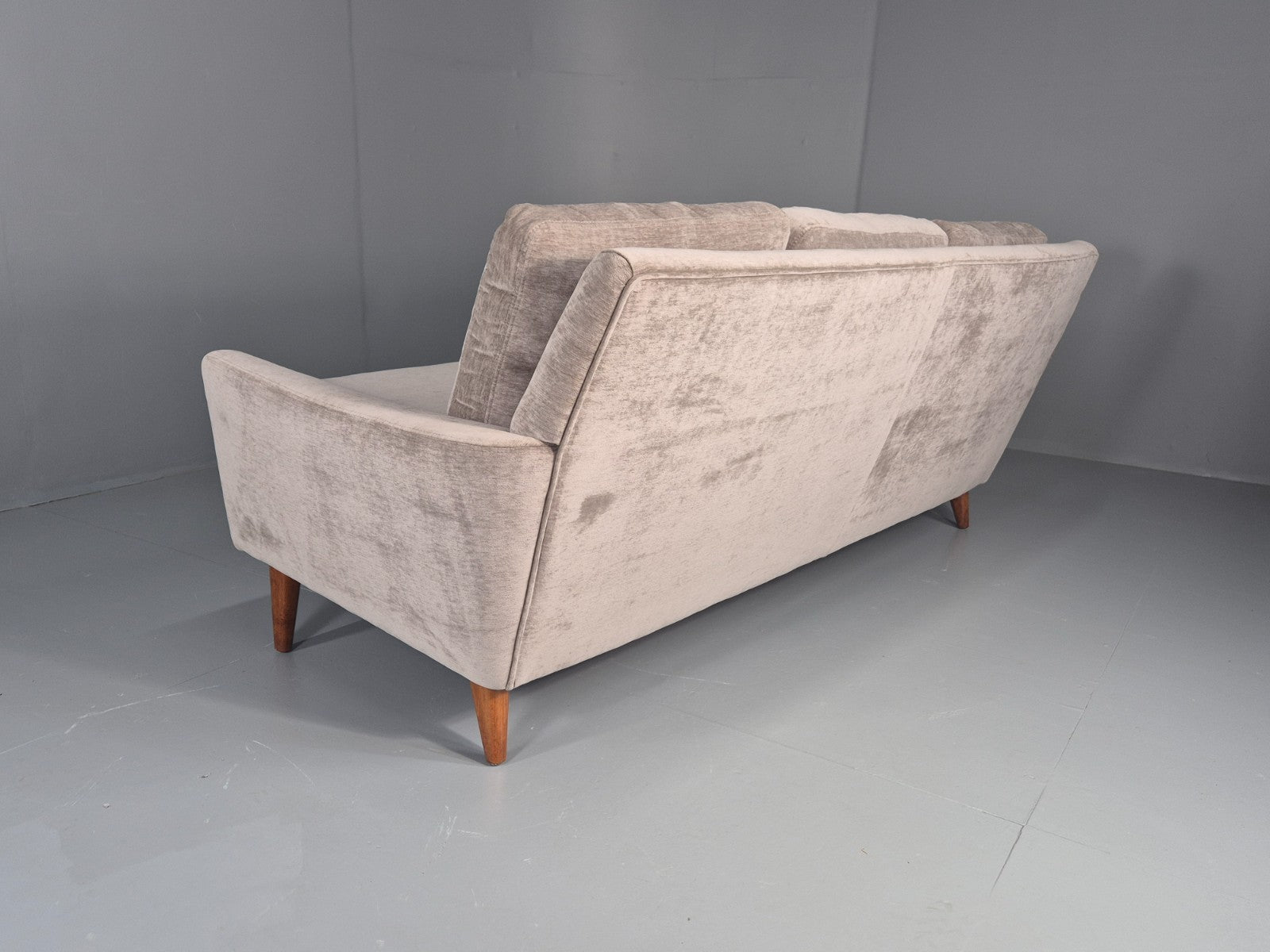 Vintage Danish 3 Seat Settee Mid Century 1960s New Upholstery EB11820 M3SS18