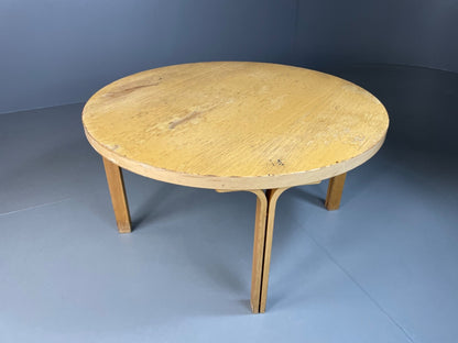 Danish Coffee Table Bent Wood Aalto Style Vintage Retro 1970s EB4842 MWOO13