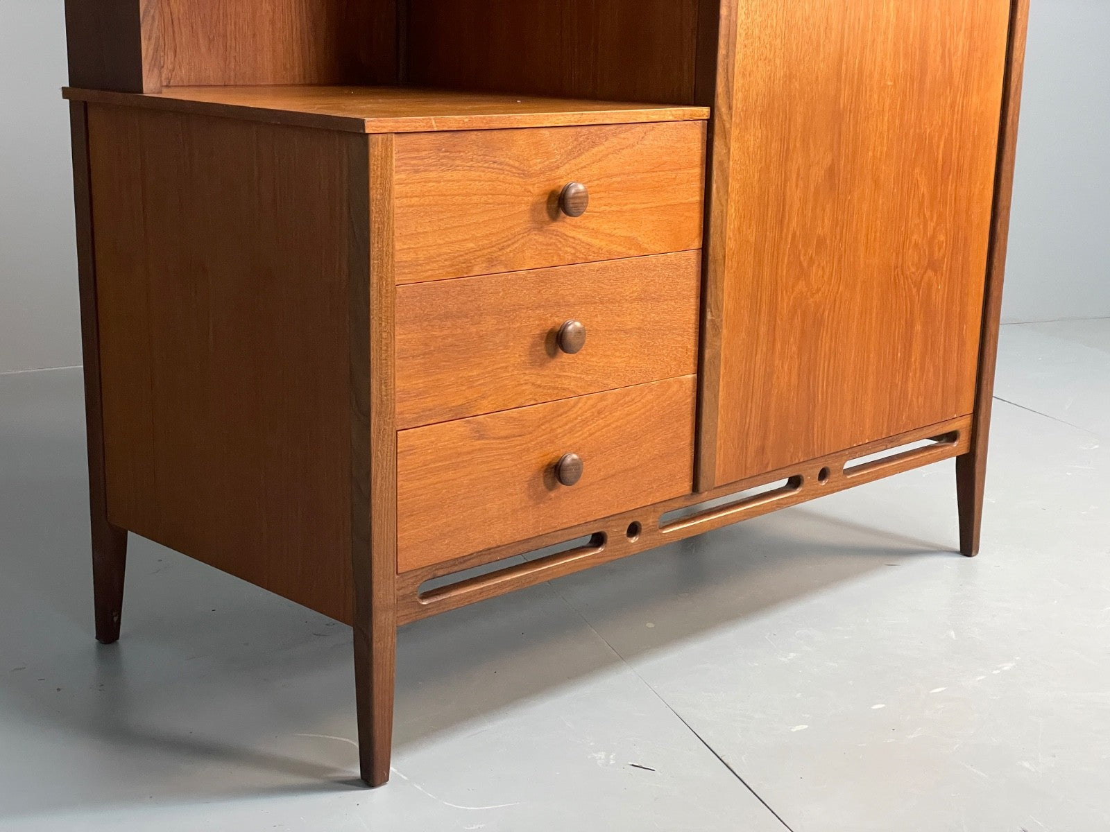 Vintage Teak Storage Unit Drawers Wardrobe Shelving 1960s Nathan EB11040 MWOO1