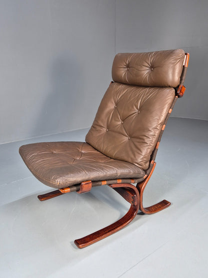 Vintage Danish Bentwood and Leather Lounge Chair 1970s Retro EB9348 MBEN - UKDK FURNITURE