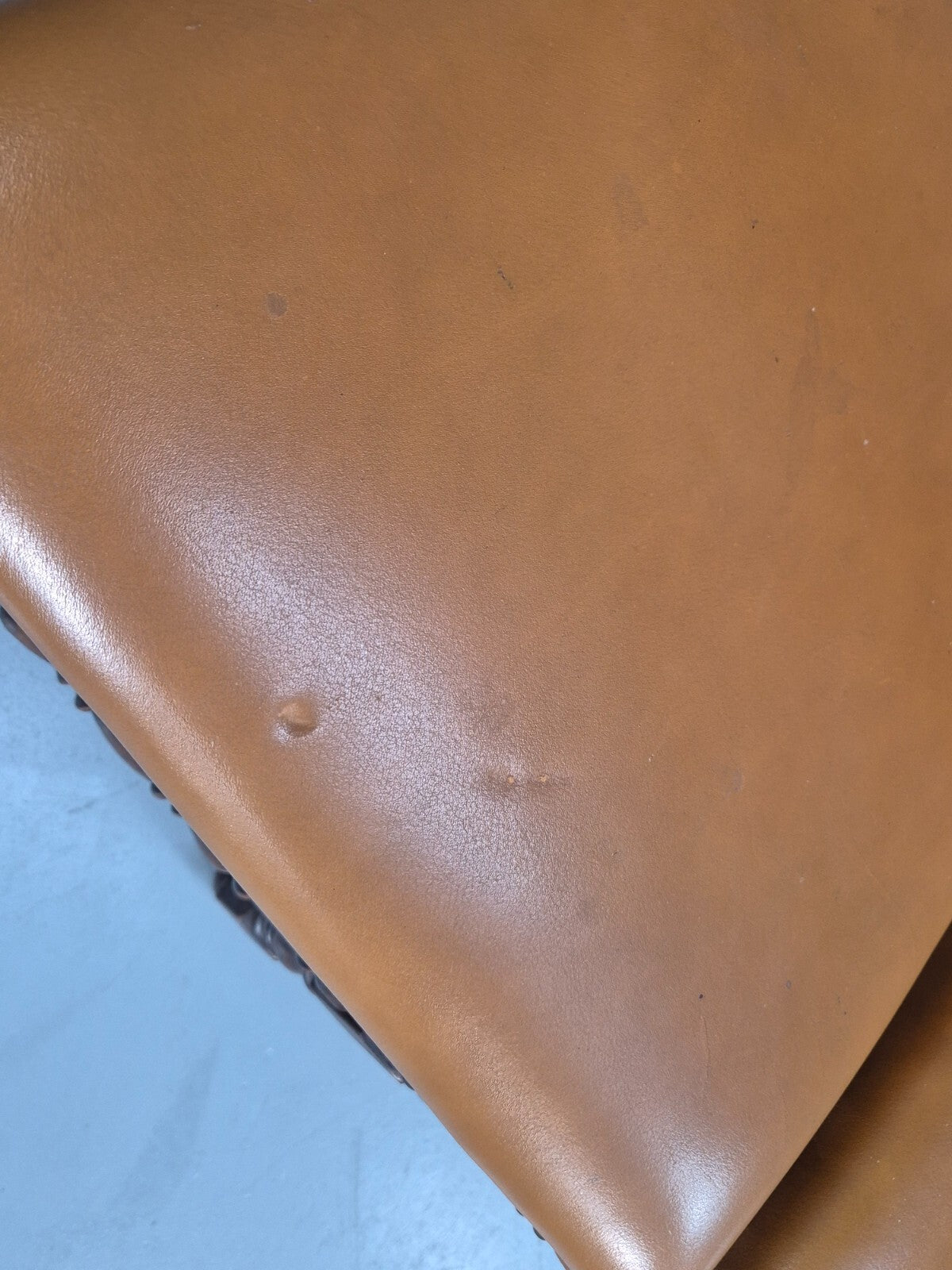 Vintage Tan Leather Dining Chairs Oak Frames 1950s Danish Design EB9660 VDIN - UKDK FURNITURE