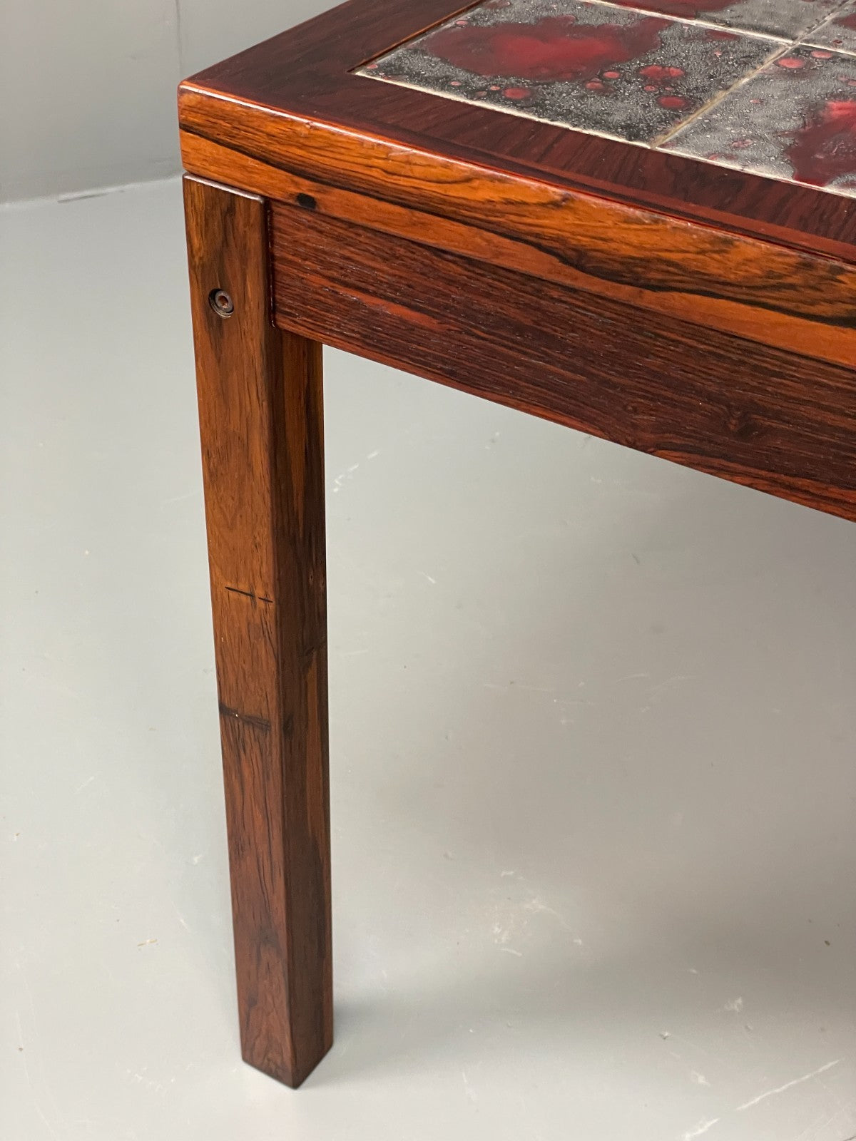 Vintage Square Coffee Table - Tile topped 1960s Danish Mid Century EB10872 MWOO7