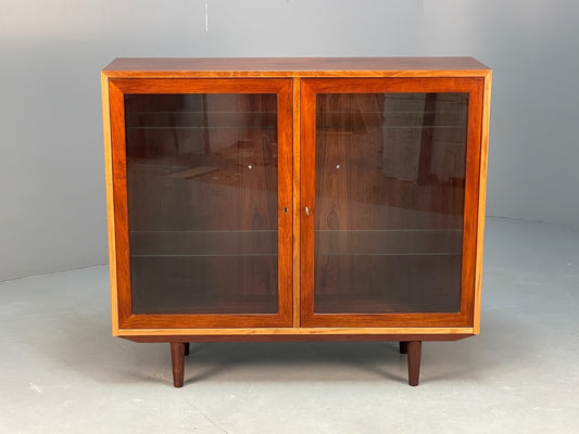 Vintage Danish Glazed Shelving Unit Bookcase Retro Mid Century EB9107 MWOO - UKDK FURNITURE