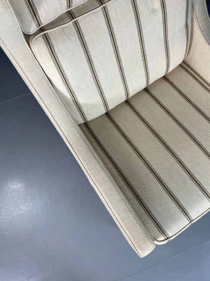 Vintage Danish Lounge Chair Cream Wool Wing Back 1979s Retro MCM EB6620 MNOR6