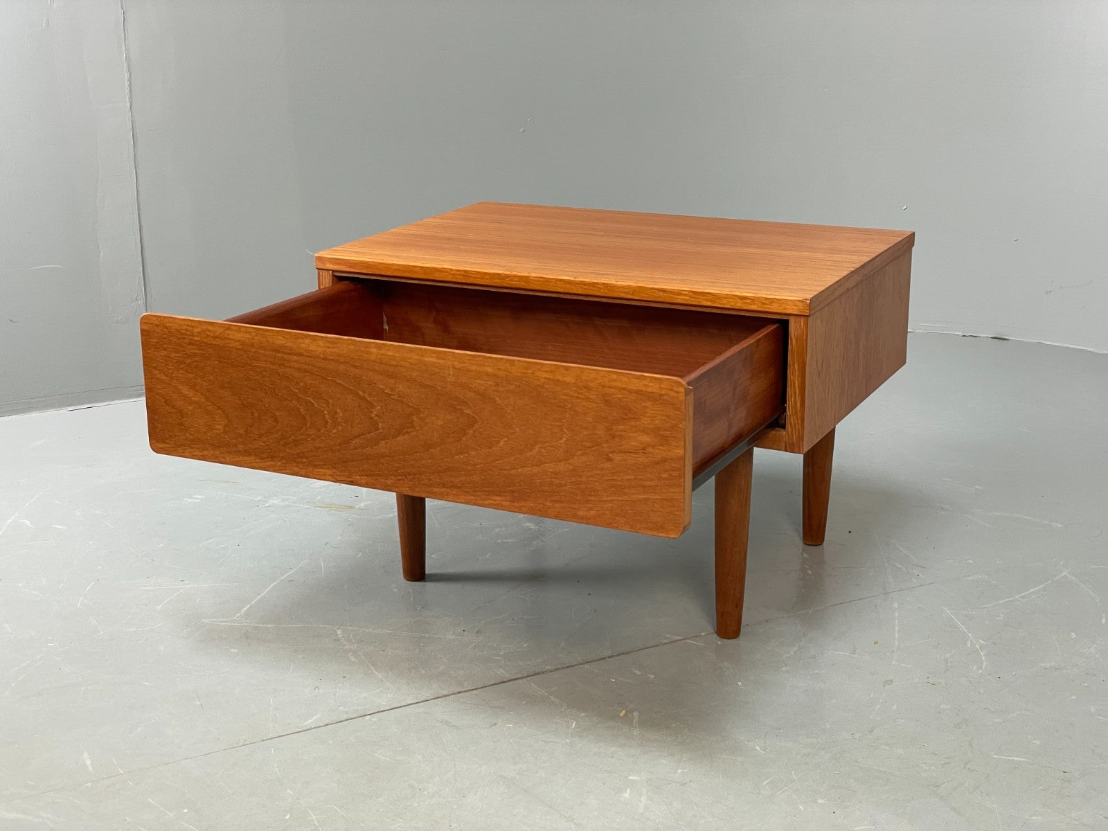 Vintage Teak Bedside Table With Drawer Beaver & Tapley 1970s Retro EB10681 MWOO3