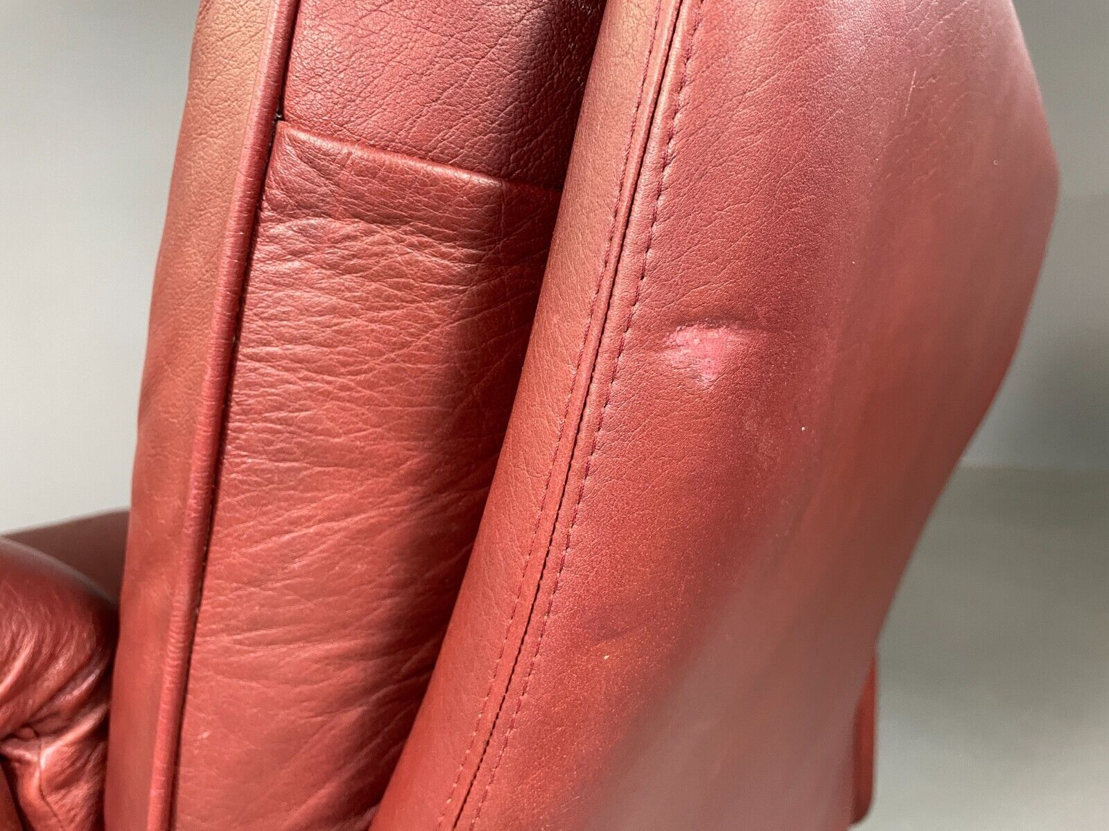 Vintage Danish Lounge Chair Cognac Leather Skippers MCM Retro EB6956 MNOR - UKDK FURNITURE