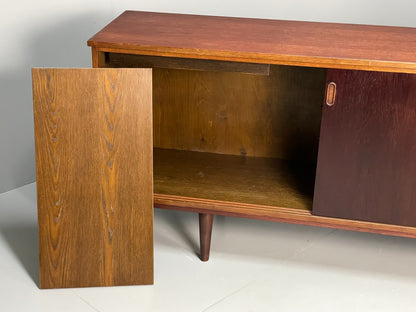 Vintage Danish Oak Sideboard 1970s Retro Shelving Drawers EB10870 MWOO9