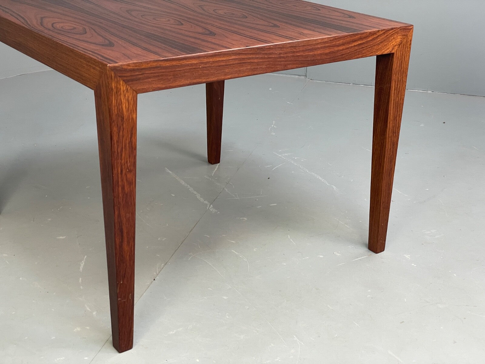 Vintage Danish Square Coffee Table By Haslev Retro 1960s Darkwood EB8801 MWOO - UKDK FURNITURE