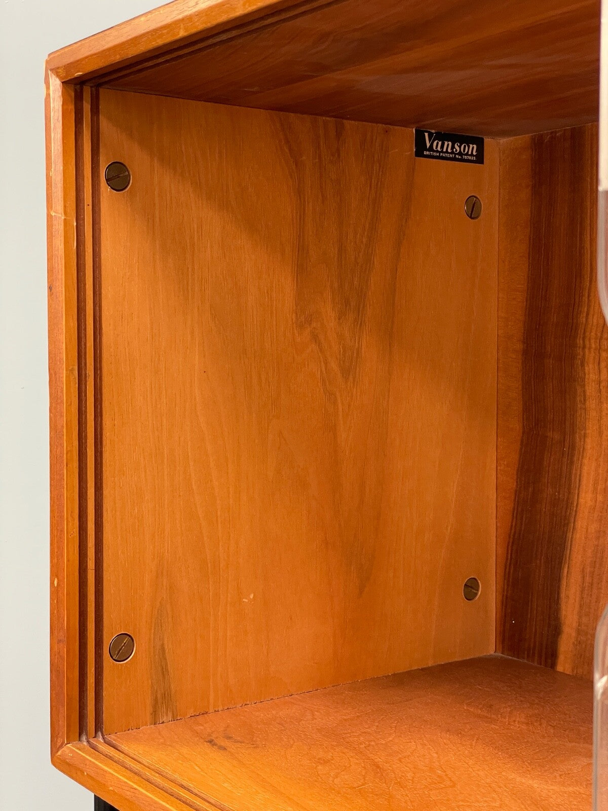 Mid Century Modular Wall Unit By Vanson Walnut 1950s Vintage EB9734 MWOO - UKDK FURNITURE