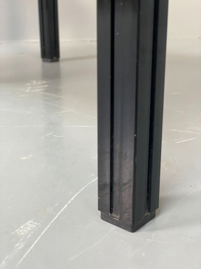 Vintage 1970s Nesting Tables Pierre Vandel Black Gold Glass 1970s EB11804 MWOO13