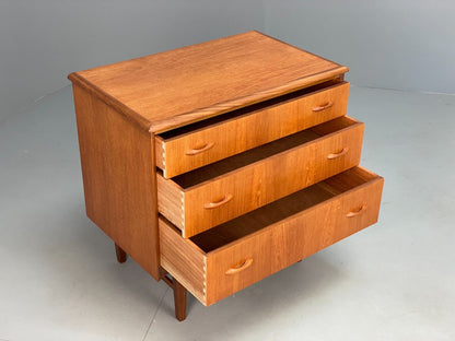 Vintage Teak Chest Of Drawers Compact Mid Century Design Storage EB9414 MWOO - UKDK FURNITURE