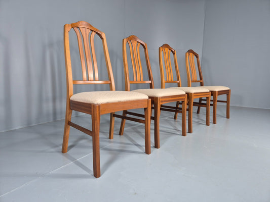 4 Vintage Teak Dining Chairs Mid Century Retro Nathan  EB11886 MDIN1