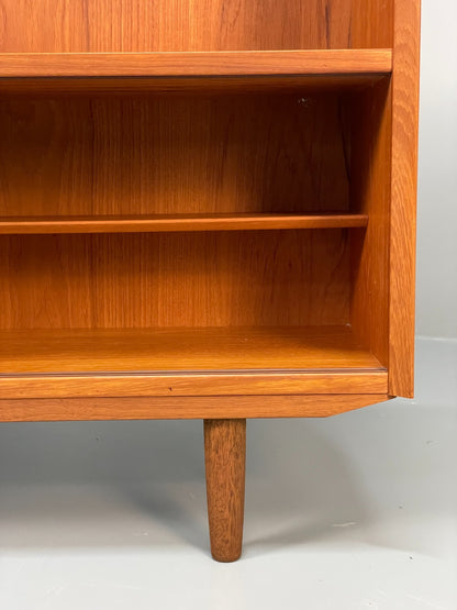 Vintage Danish Teak Bookcase By Svend Aage Rasmussen Glass Doors EB10942 MWOO6