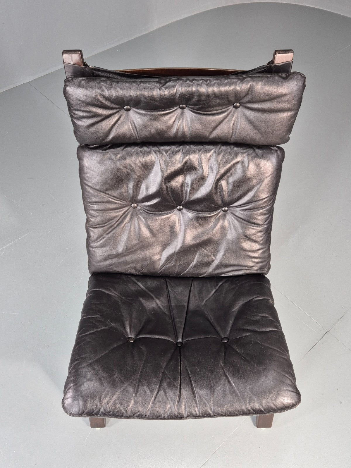 Vintage Farstrup Lounge Chair Danish Design 1970s Retro Leather MCM EB11320 MBEN4