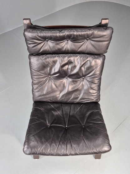 Vintage Farstrup Lounge Chair Danish Design 1970s Retro Leather MCM EB11320 MBEN4