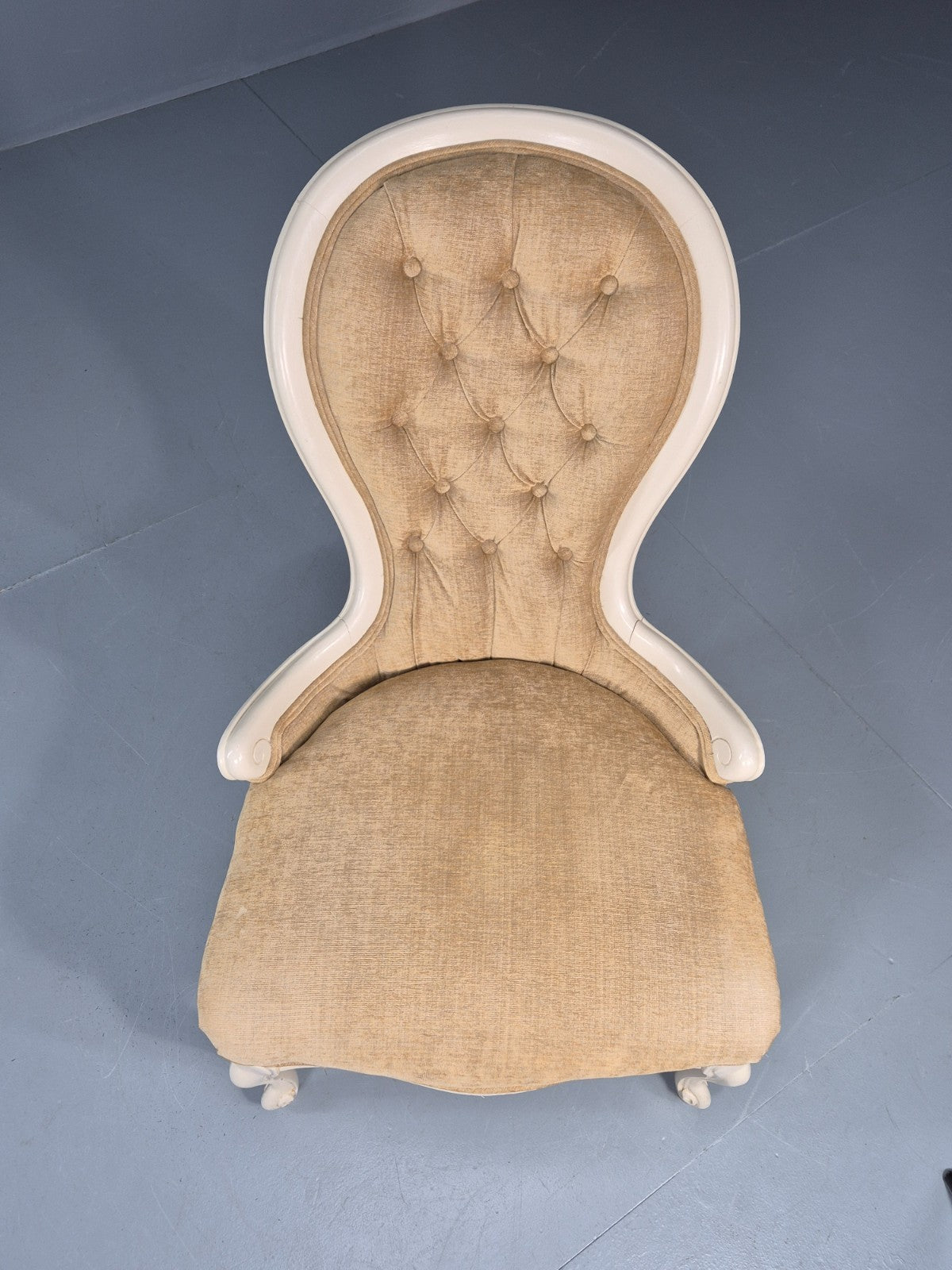 Antique Balloon Back Saloon Chair Victorian Nursing Chair  EB11221 VCLO3