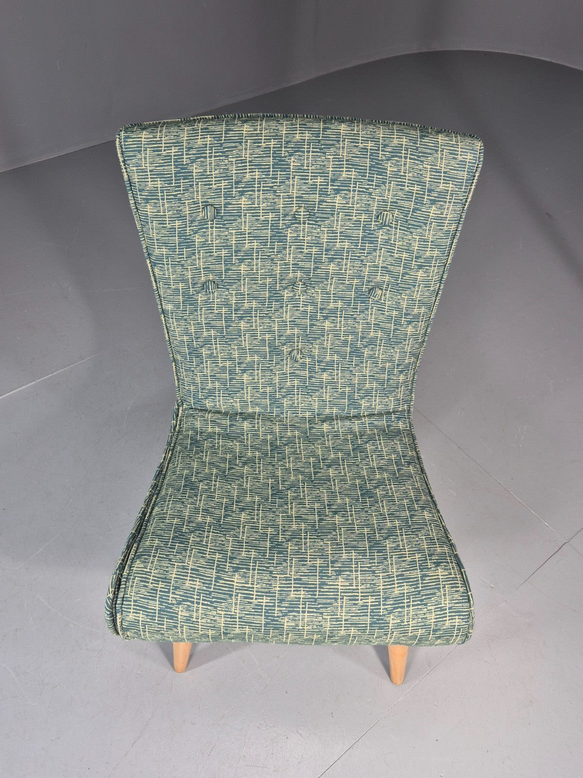 Vintage Swedish Retro Chair Newly Upholstered Hobby Chair Drawer EB11084 MNOR3