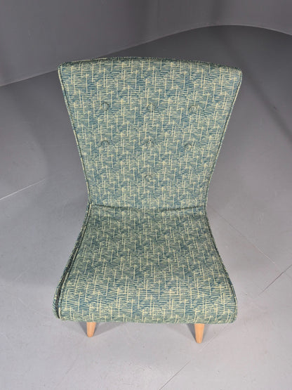Vintage Swedish Retro Chair Newly Upholstered Hobby Chair Drawer EB11084 MNOR3