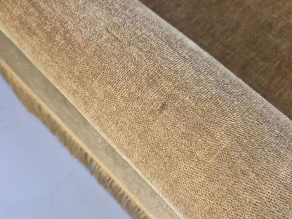 2 High and Low Back Danish Midcentury Chairs Green Velour Tassels EB8968 MNOR - UKDK FURNITURE