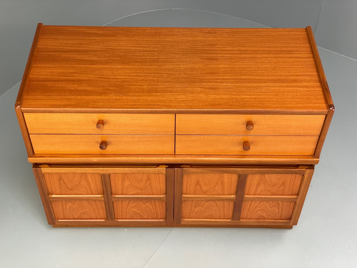 Vintage Nathan Teak Compact Sideboard Retro Drawer 1960s Mid Century EB9826 MWOO - UKDK FURNITURE