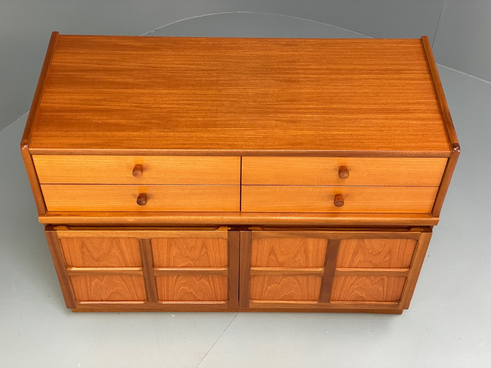 Vintage Nathan Teak Compact Sideboard Retro Drawer 1960s Mid Century EB9826 MWOO - UKDK FURNITURE