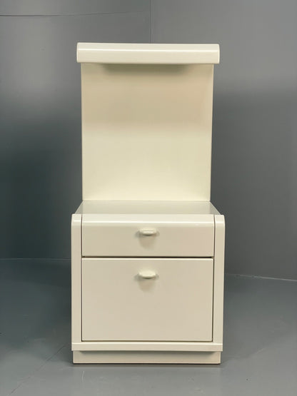 Vintage White Bedside Cabinets Pair By Hulsta Germany Retro 1980s EB11045 MWOO4