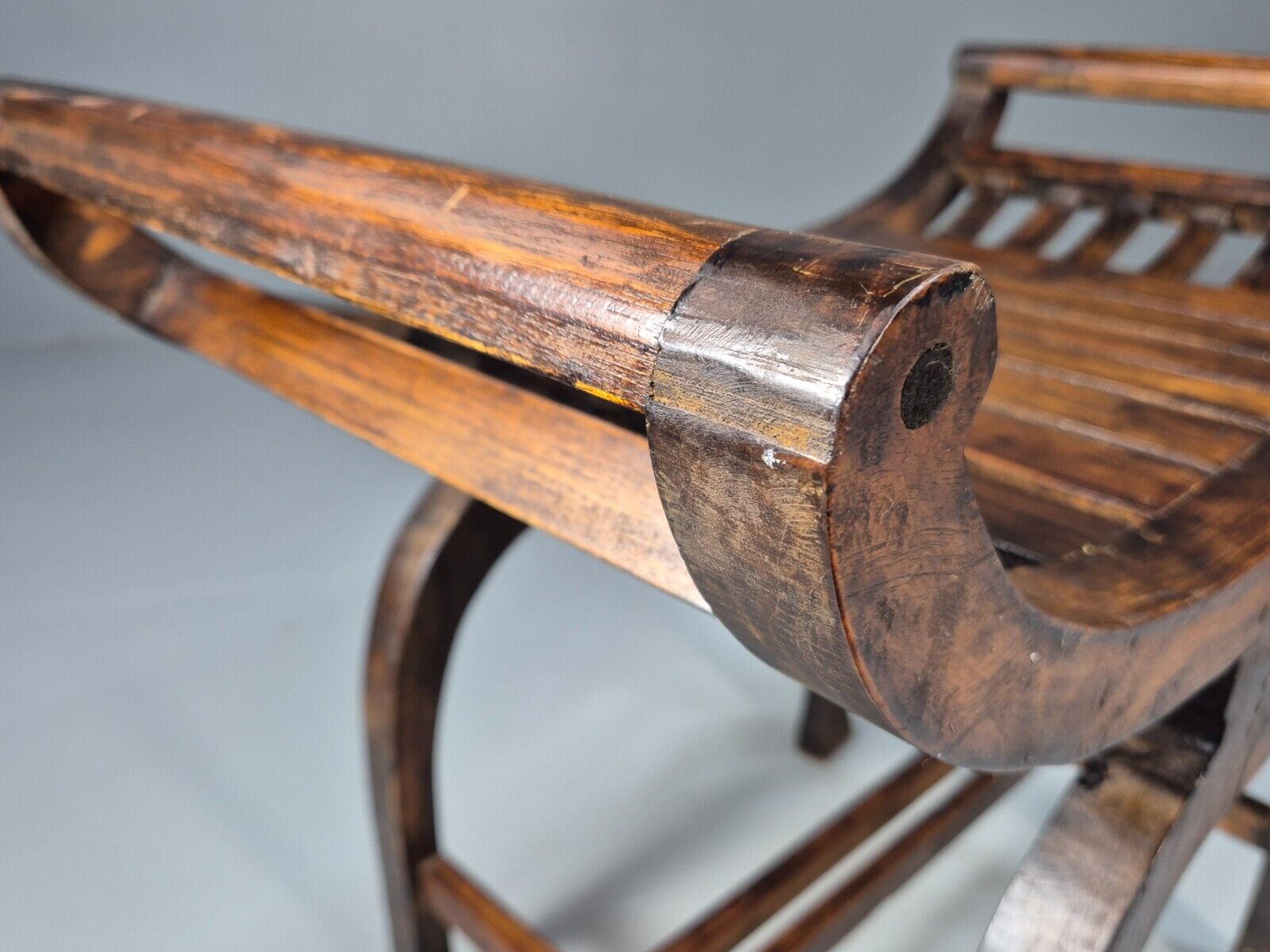VIntage Reproduction Window Seat Hardwood Regency Style Primitive EB8956 VWOO - UKDK FURNITURE