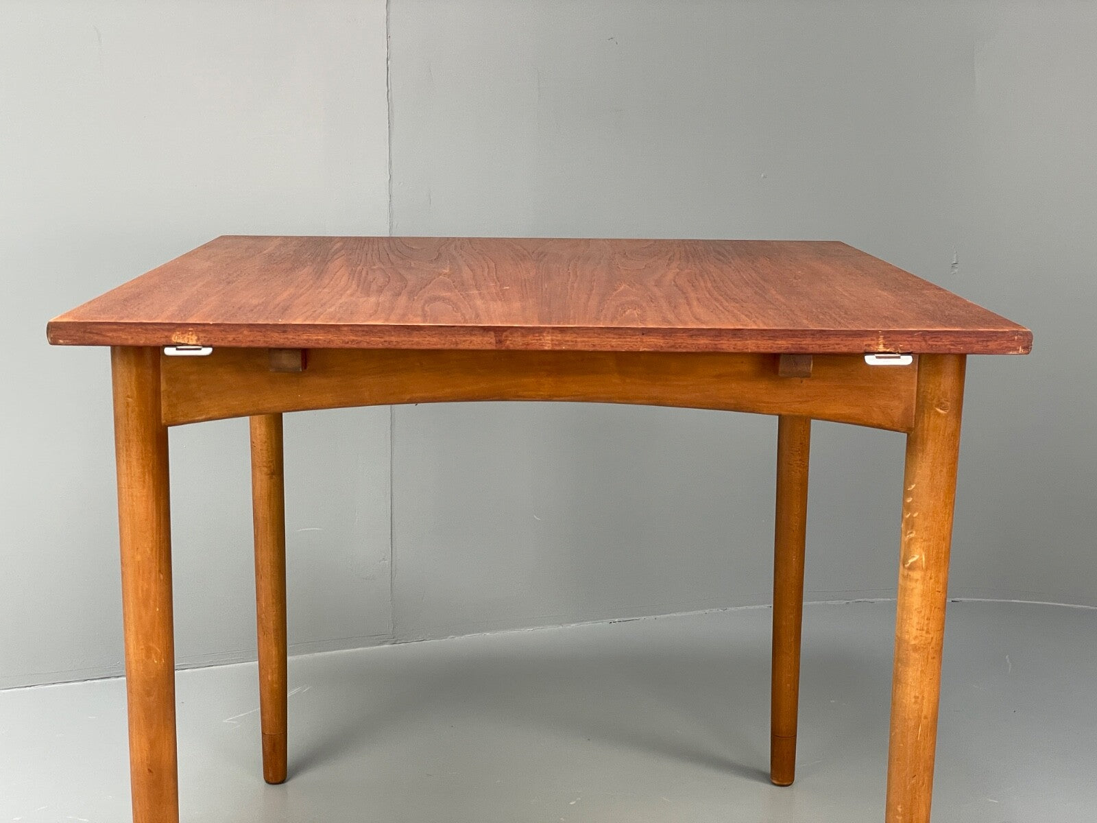 Vintage Teak Extending Dining Table Drop Leaf Beech Mid Century EB9813 MWOO - UKDK FURNITURE