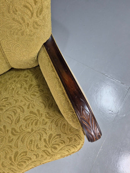 Vintage Danish Lounge Chairs Green and Cream Shell Back 1940s Deco EB7658 VCLO - UKDK FURNITURE