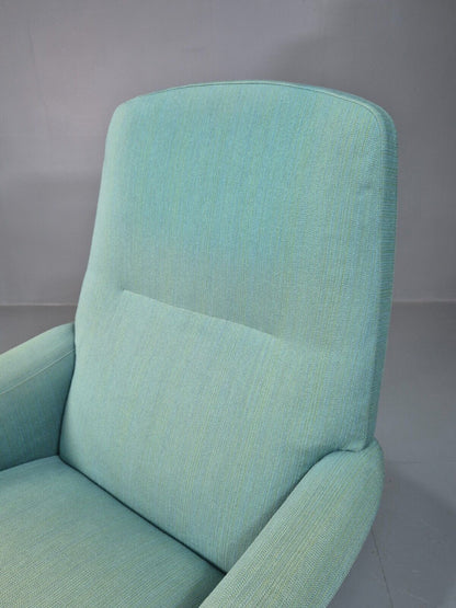 Midcentury Swedish Blue Lounge Chair By DUX 1960s Retro EB7662 MNOR - UKDK FURNITURE